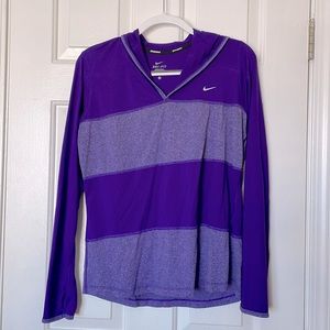 Nike Purple dri-fit running hoodie. Size XL.